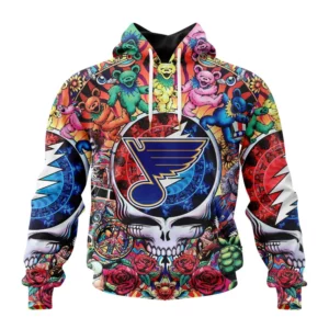 Hoodie NHL St. Louis Blues Special Grateful Dead Design St2304 QTNHL080524A1883HD