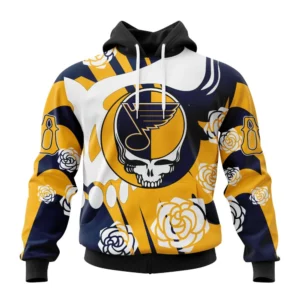 Hoodie NHL St. Louis Blues Special Grateful Dead Design St2305 QTNHL080524A1268HD