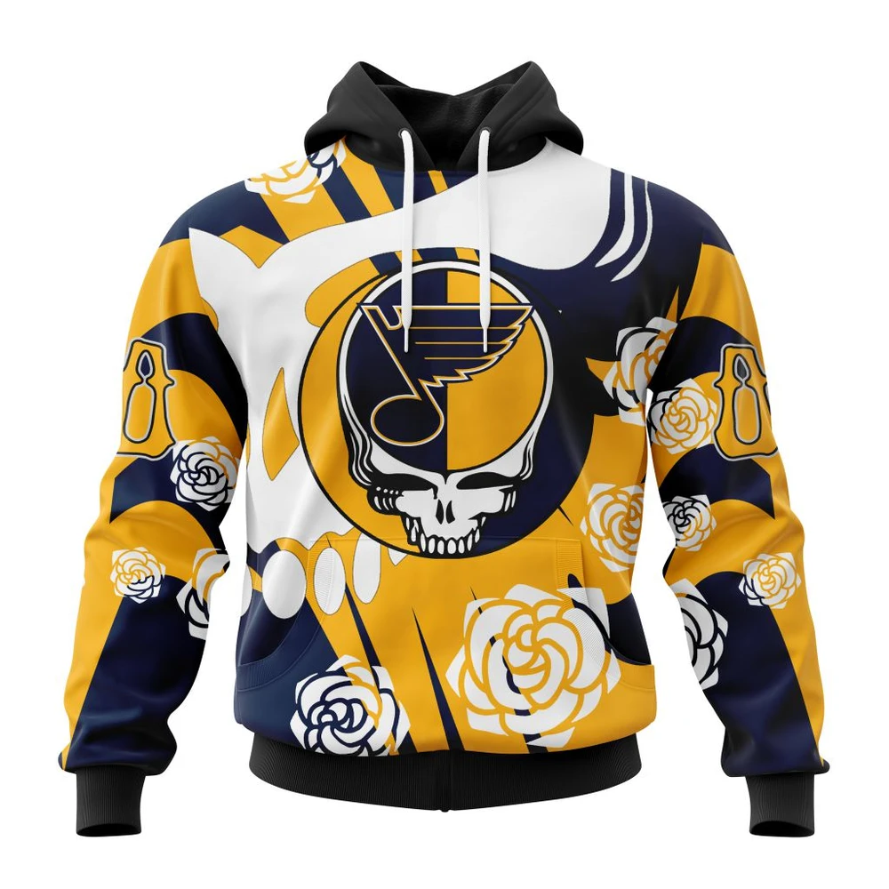 Hoodie NHL St. Louis Blues Special Grateful Dead Design St2305 QTNHL080524A1268HD