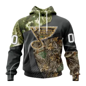 Hoodie NHL St. Louis Blues Special Hunting Camo Design St2302 QTNHL080524A1305HD