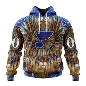 Hoodie NHL St. Louis Blues Special Native Costume Design St2201 QTNHL080524A2731HD