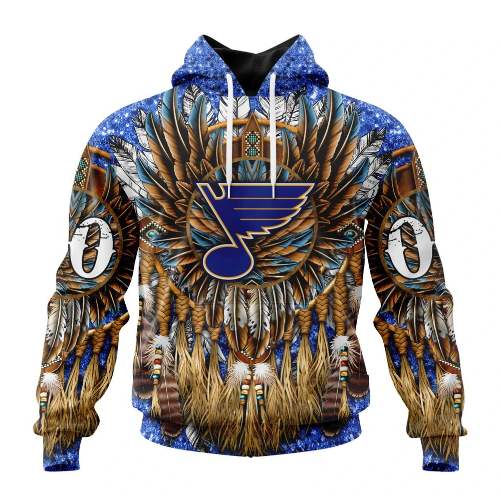 Hoodie NHL St. Louis Blues Special Native Costume Design St2201 QTNHL080524A2731HD