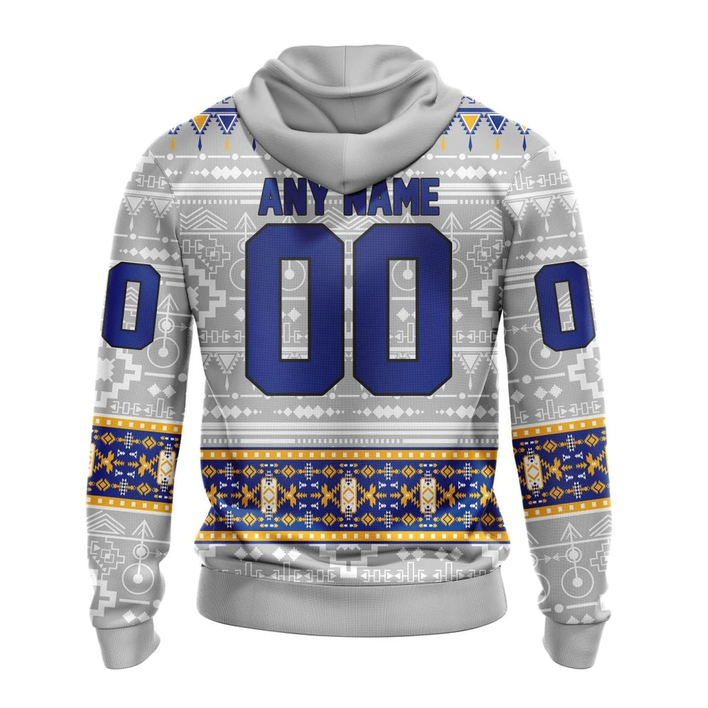 Hoodie NHL St. Louis Blues Special Native Design St2302 QTNHL080524A2048HD - Image 2