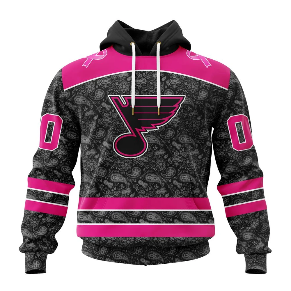 Hoodie NHL St. Louis Blues Special Pink In The Rink Fight Breast Cancer St2301 QTNHL080524A2076HD