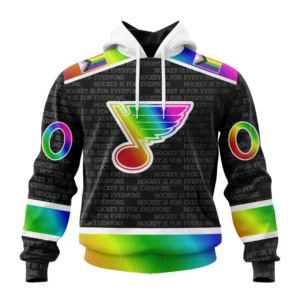 Hoodie NHL St. Louis Blues Special Pride Design Hockey Is For Everyone QTNHL080524A2701HD