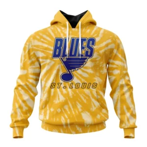 Hoodie NHL St Louis Blues Special Retro Vintage Tie Dye St2201 QTNHL080524A3062HD
