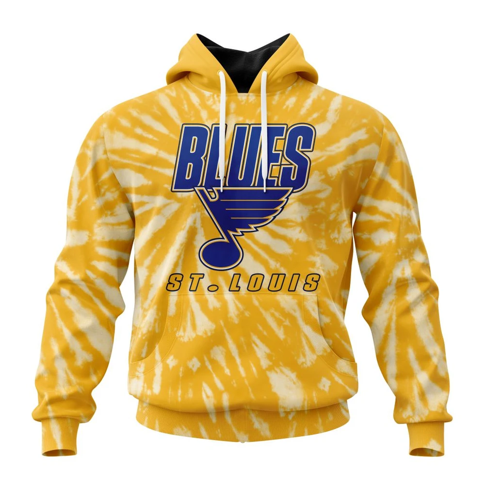 Hoodie NHL St Louis Blues Special Retro Vintage Tie Dye St2201 QTNHL080524A3062HD