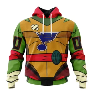Hoodie NHL St. Louis Blues Special Teenage Mutant Ninja Turtles Design St2301 QTNHL080524A2261HD