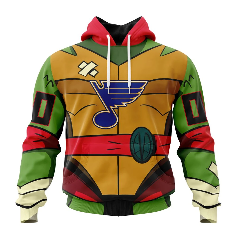 Hoodie NHL St. Louis Blues Special Teenage Mutant Ninja Turtles Design St2301 QTNHL080524A2261HD