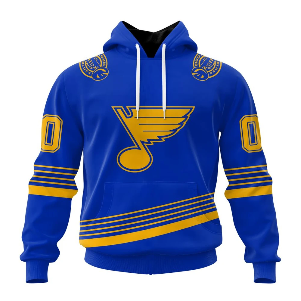 Hoodie NHL St. Louis Blues Special Two-Tone Design St2401 QTNHL080524A447HD