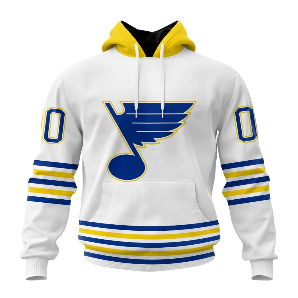 Hoodie NHL St. Louis Blues Special Whiteout Design St2401 QTNHL080524A557HD