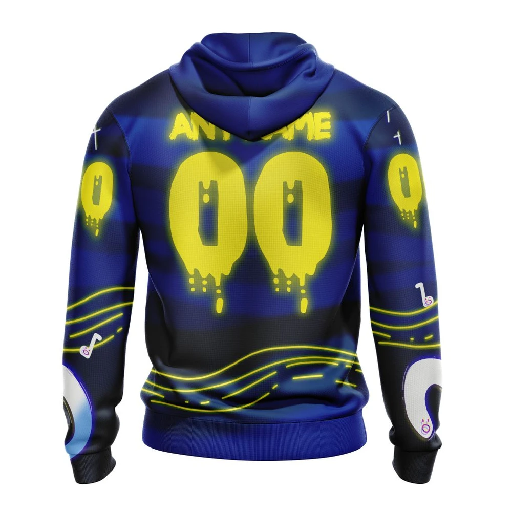 Hoodie NHL St. Louis Blues, Specialized Jersey For Halloween Night QTNHL080524A3191HD - Image 2
