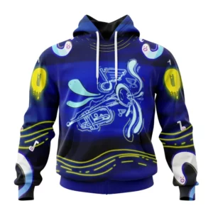 Hoodie NHL St. Louis Blues, Specialized Jersey For Halloween Night QTNHL080524A3191HD
