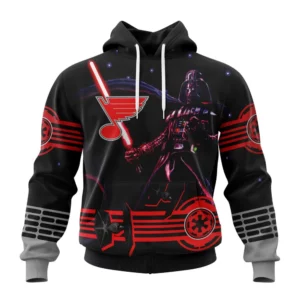 Hoodie NHL St. Louis Blues, Specialized Starwar Darth Vader Version Jersey QTNHL080524A3169HD