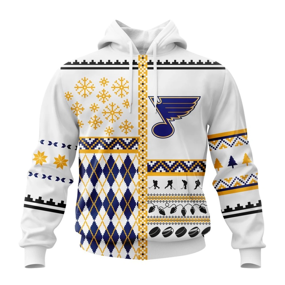 Hoodie NHL St. Louis Blues, Specialized Unisex Christmas Is Coming V01 QTNHL080524A2902HD