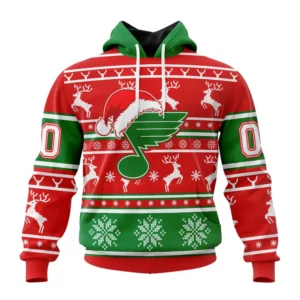 Hoodie NHL St. Louis Blues, Specialized Unisex Christmas Is Coming V02 QTNHL080524A2951HD