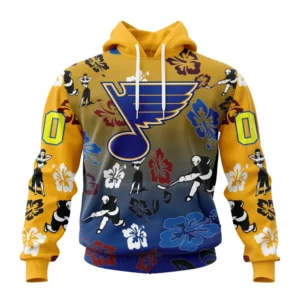 Hoodie NHL St. Louis Blues X Hawaii Specialized Design For Hawaiia V0122 QTNHL080524A3802HD