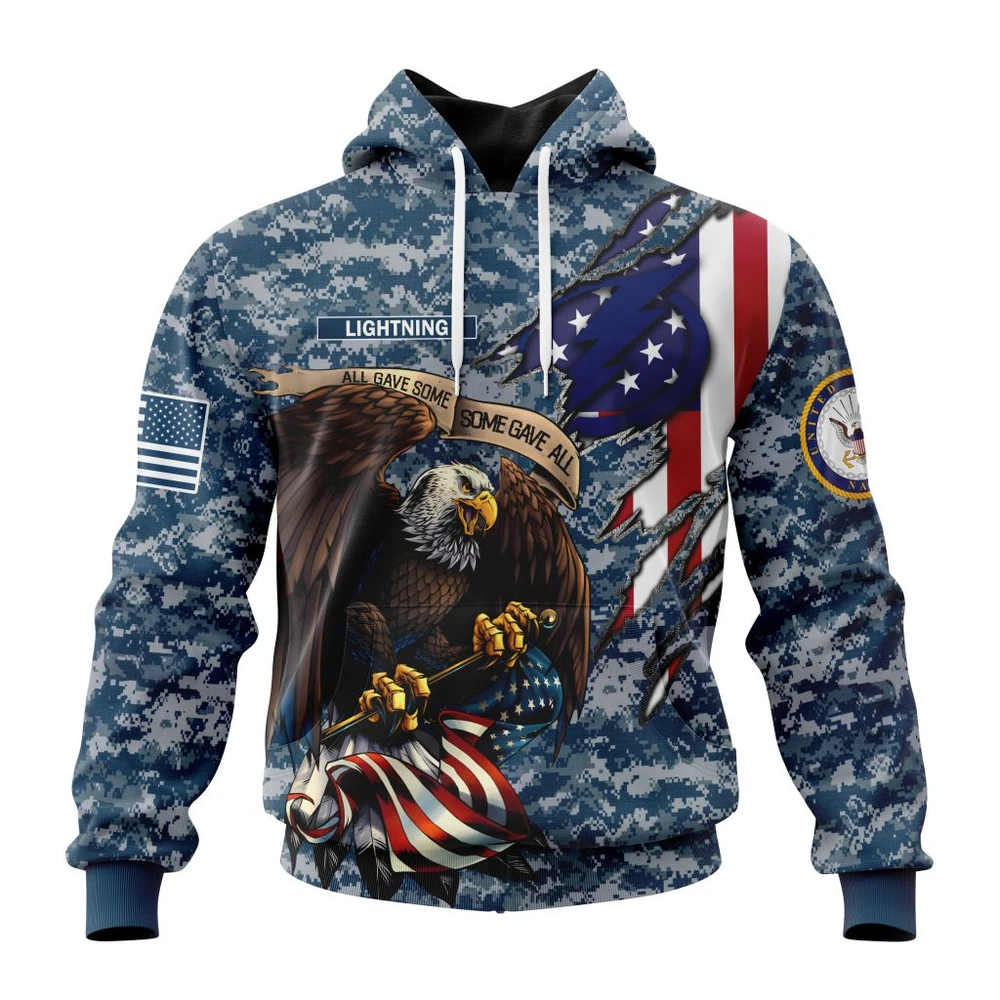 Hoodie NHL Tampa Bay Lightning Honor Us Navy Veterans St2202 QTNHL080524A3144HD