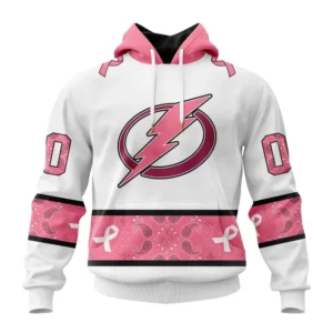 Hoodie NHL Tampa Bay Lightning In Classic Style With Paisley! In October We Wear Pink Breast Cancer QTNHL080524A1661HD
