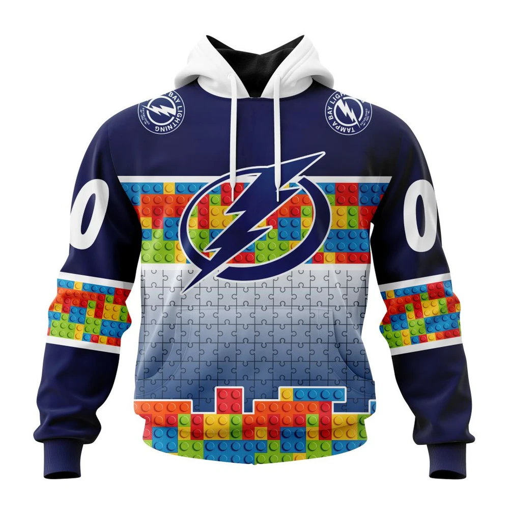 Hoodie NHL Tampa Bay Lightning Special Autism Awareness Design V2301 QTNHL080524A2228HD