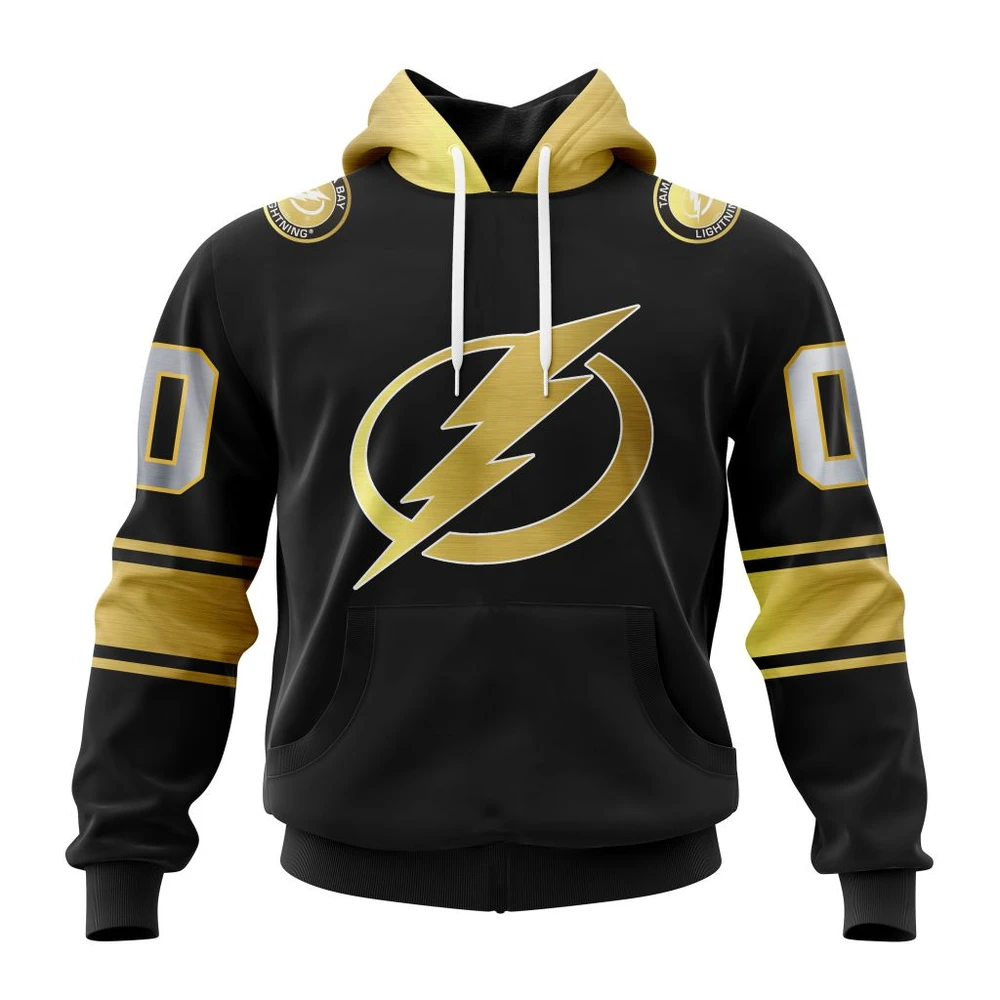 Hoodie NHL Tampa Bay Lightning Special Black And Gold Design St2401 QTNHL080524A760HD