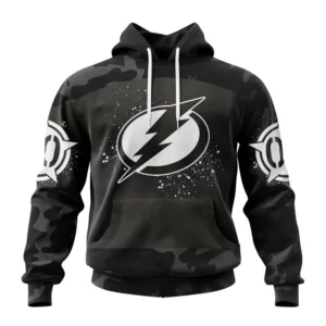 Hoodie NHL Tampa Bay Lightning Special Black Camo Design For Veterans Day St2304 QTNHL080524A1601HD