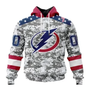 Hoodie NHL Tampa Bay Lightning Special Camo Design For Veterans Day St2301 QTNHL080524A1795HD