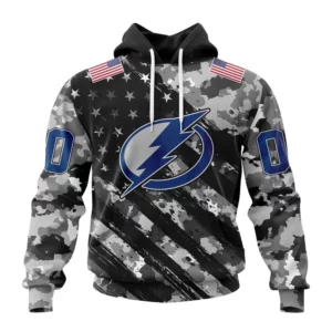 Hoodie NHL Tampa Bay Lightning Special Camo Military Design St2301 QTNHL080524A2167HD