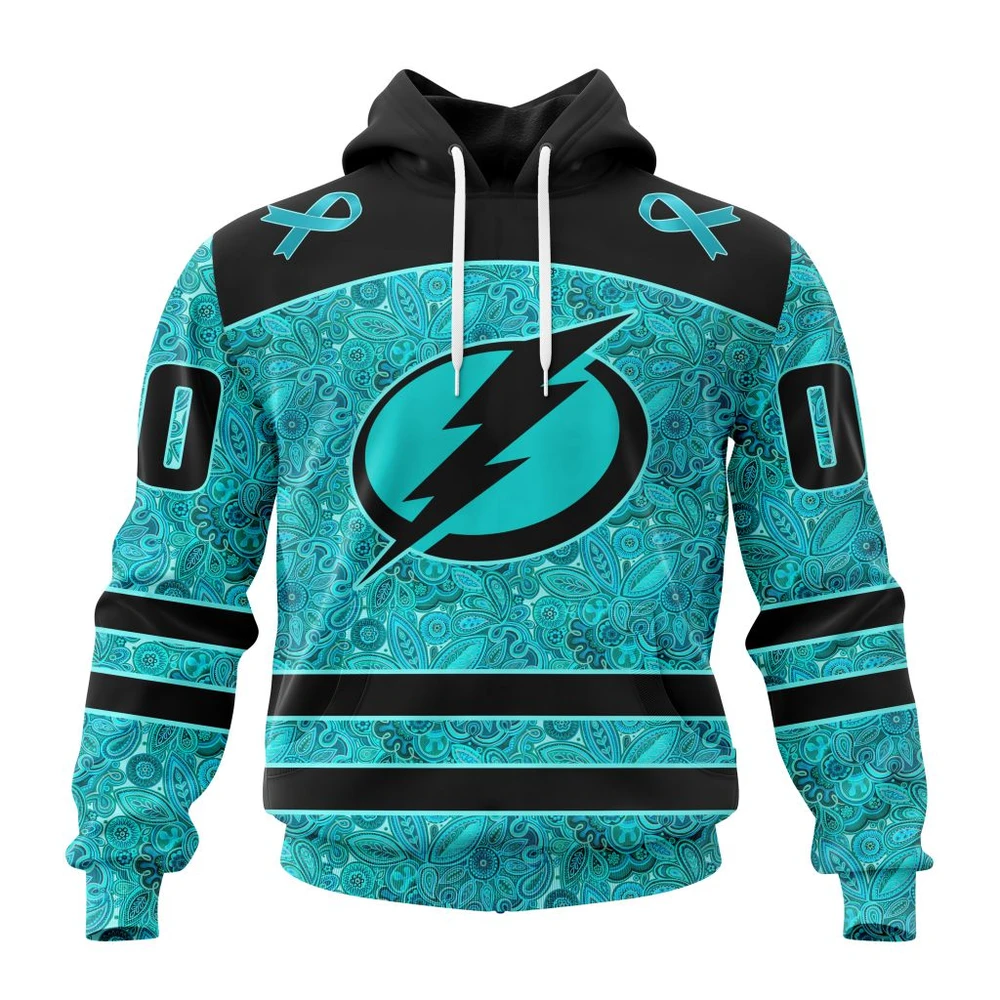 Hoodie NHL Tampa Bay Lightning Special Design Fight Ovarian Cancer St2201 QTNHL080524A2408HD