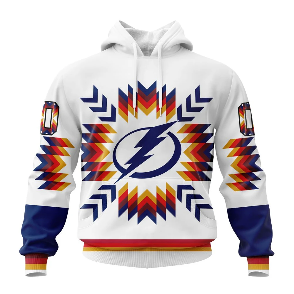 Hoodie NHL Tampa Bay Lightning Special Design With Native Pattern St2302 QTNHL080524A1571HD