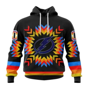 Hoodie NHL Tampa Bay Lightning Special Design With Native Pattern St2306 QTNHL080524A1016HD