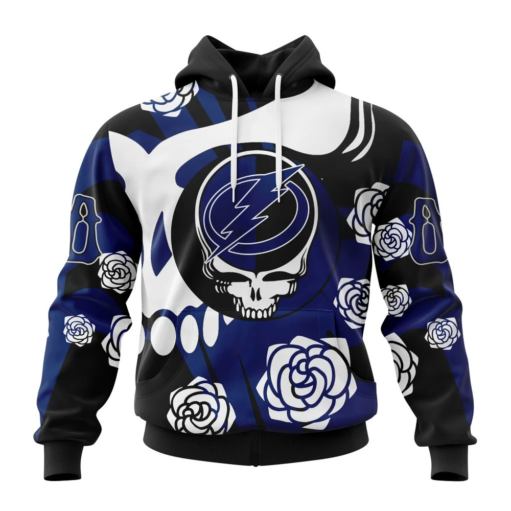 Hoodie NHL Tampa Bay Lightning Special Grateful Dead Design St2305 QTNHL080524A1267HD