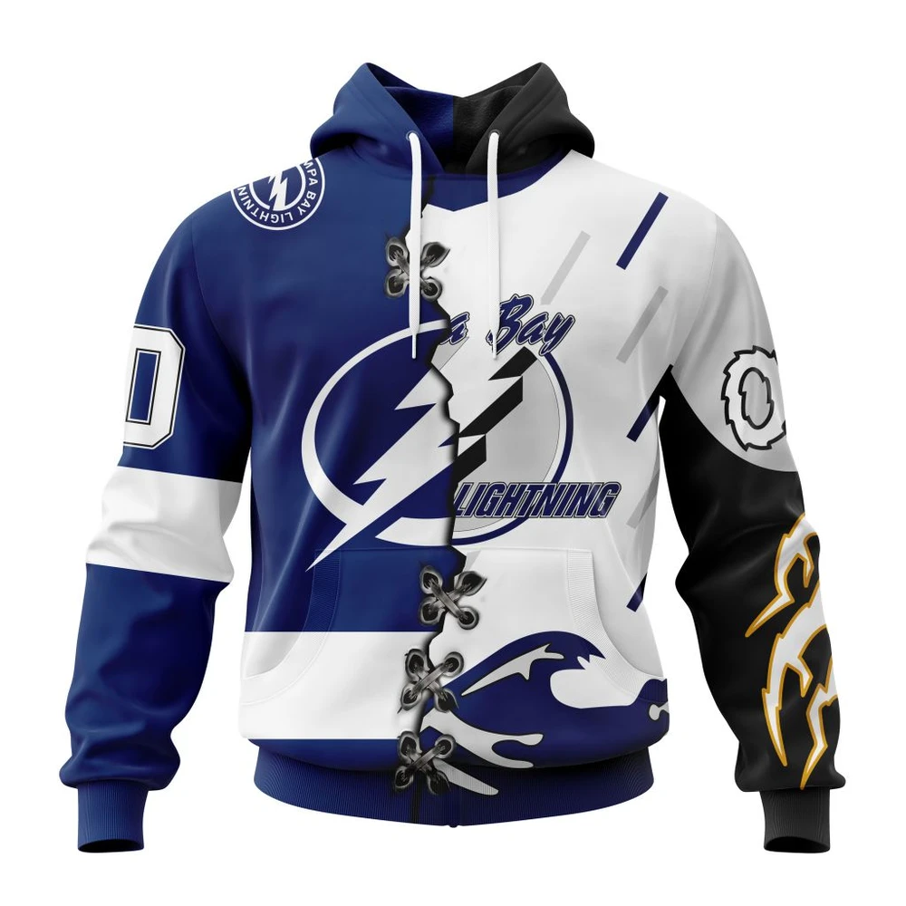 Hoodie NHL Tampa Bay Lightning Special Home Mix Reverse Retro Personalized Kits QTNHL080524A922HD
