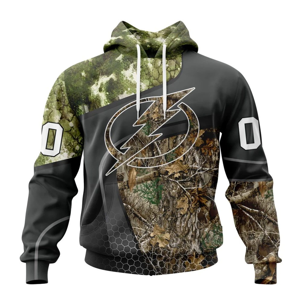 Hoodie NHL Tampa Bay Lightning Special Hunting Camo Design St2302 QTNHL080524A1304HD