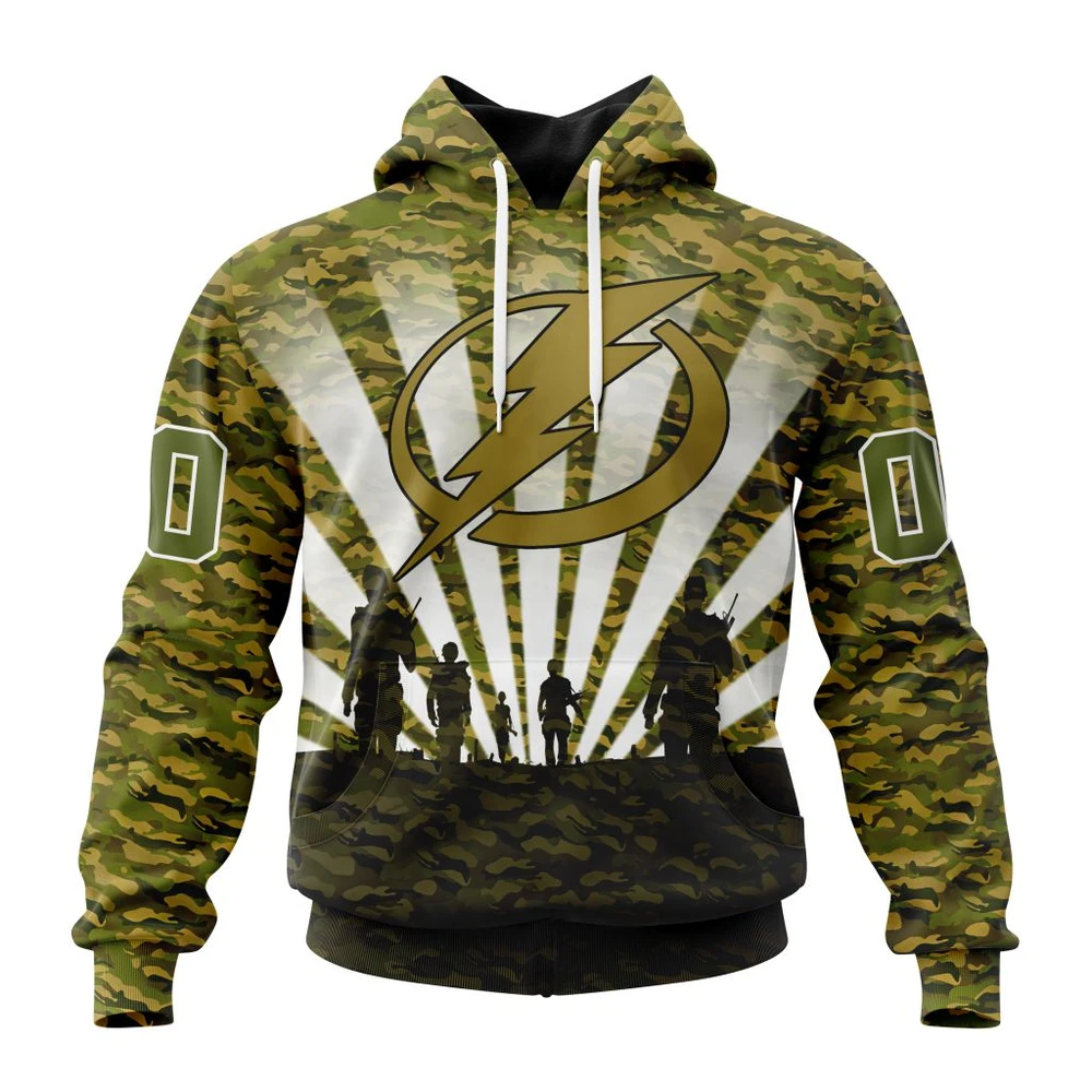 Hoodie NHL Tampa Bay Lightning Special Military Camo Kits For Veterans Day And Rememberance Day St2201 QTNHL080524A3476HD