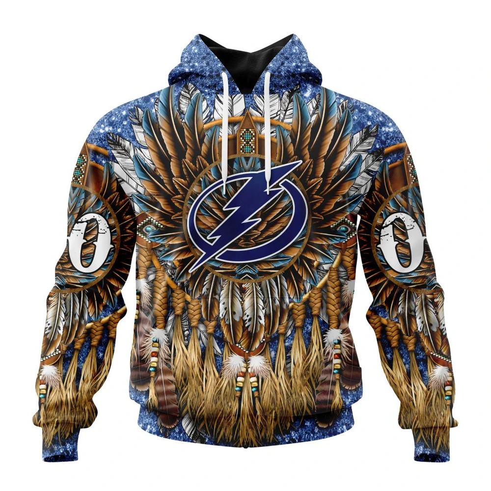 Hoodie NHL Tampa Bay Lightning Special Native Costume Design St2201 QTNHL080524A2730HD