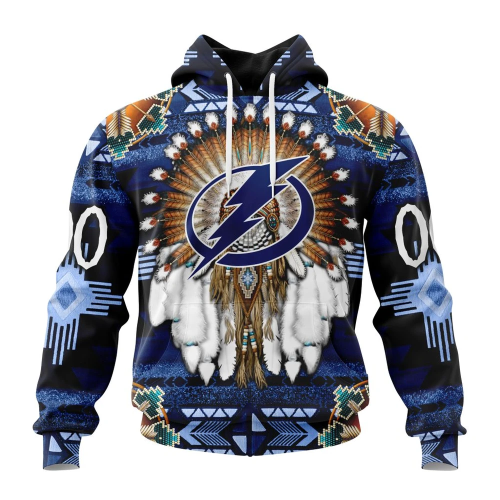 Hoodie NHL Tampa Bay Lightning Special Native Costume Design St2202 QTNHL080524A2677HD