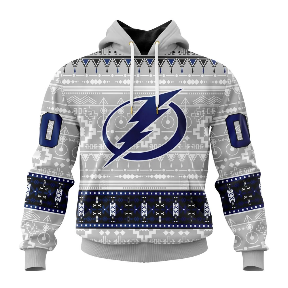 Hoodie NHL Tampa Bay Lightning Special Native Design St2302 QTNHL080524A2047HD