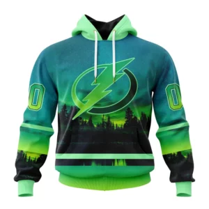 Hoodie NHL Tampa Bay Lightning Special Northern Lights Design St2302 QTNHL080524A1368HD
