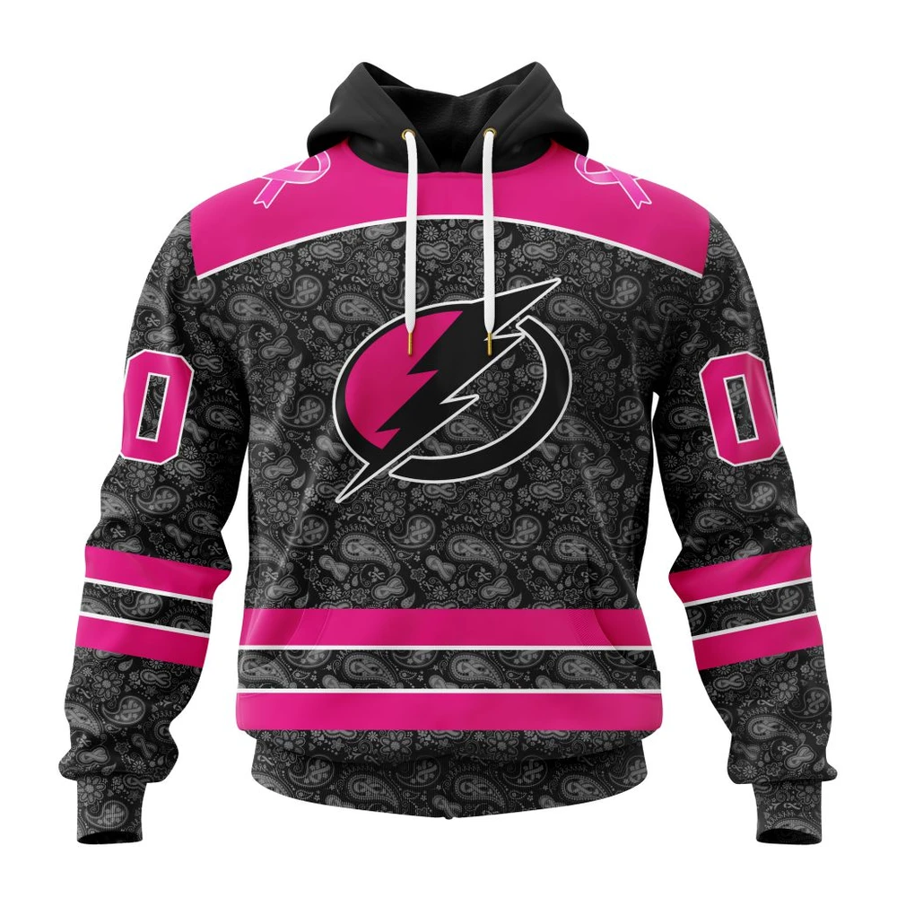 Hoodie NHL Tampa Bay Lightning Special Pink In The Rink Fight Breast Cancer St2301 QTNHL080524A2075HD