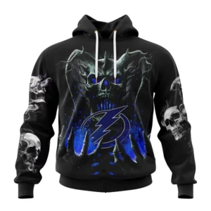 Hoodie NHL Tampa Bay Lightning Special Skull Art Design St2301 QTNHL080524A1204HD