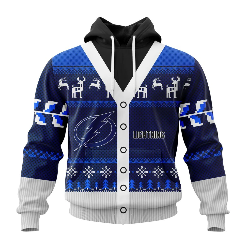 Hoodie NHL Tampa Bay Lightning, Specialized Chrismas Season QTNHL080524A2785HD
