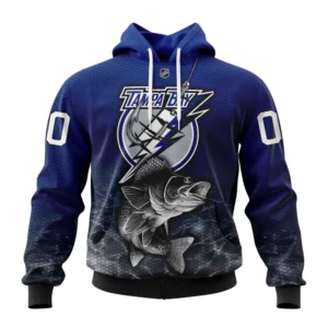 Hoodie NHL Tampa Bay Lightning, Specialized Fishing Style St2201 QTNHL080524A3985HD