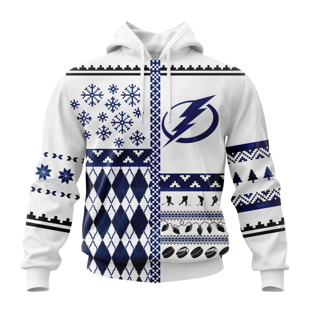 Hoodie NHL Tampa Bay Lightning, Specialized Unisex Christmas Is Coming V01 QTNHL080524A2901HD