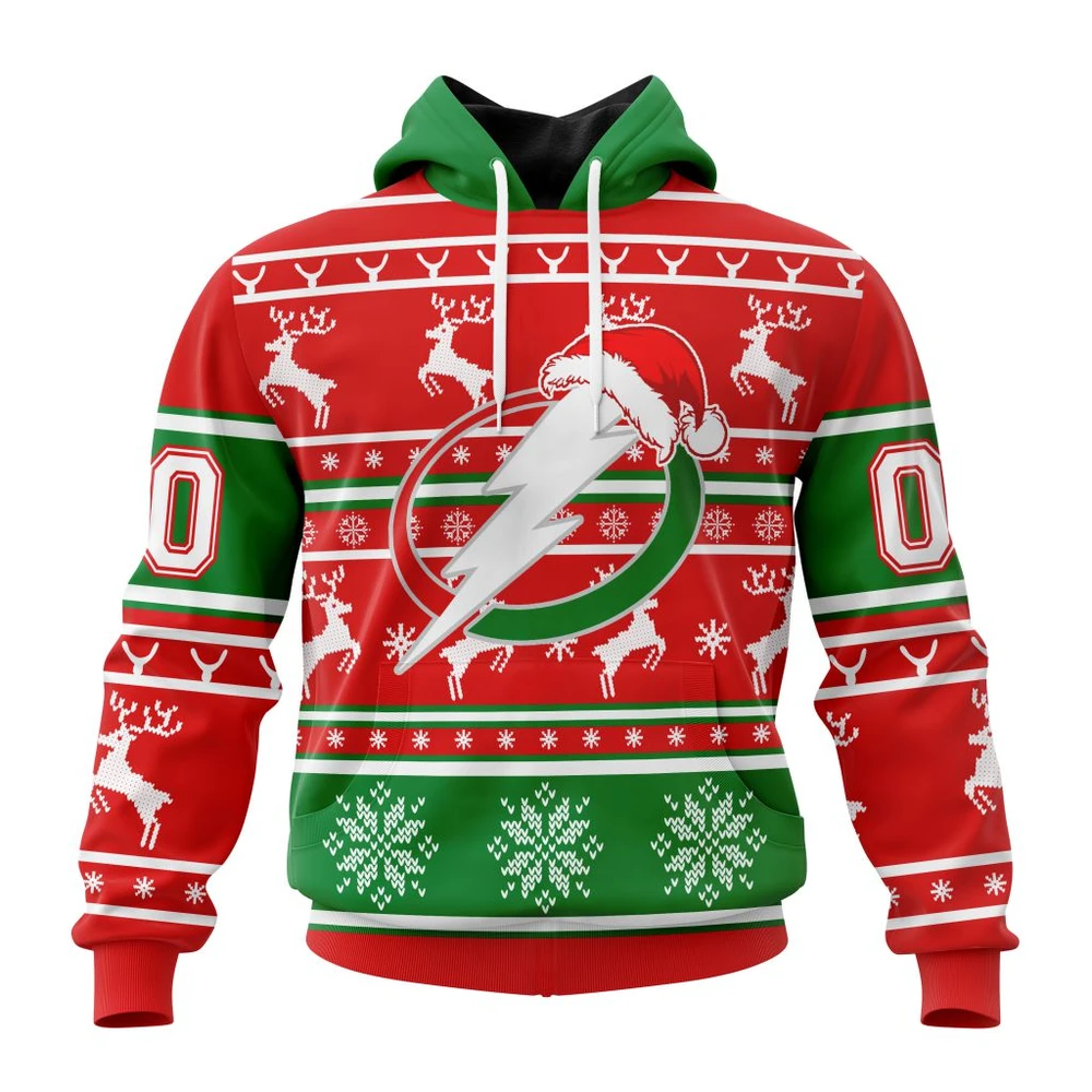 Hoodie NHL Tampa Bay Lightning, Specialized Unisex Christmas Is Coming V02 QTNHL080524A2950HD