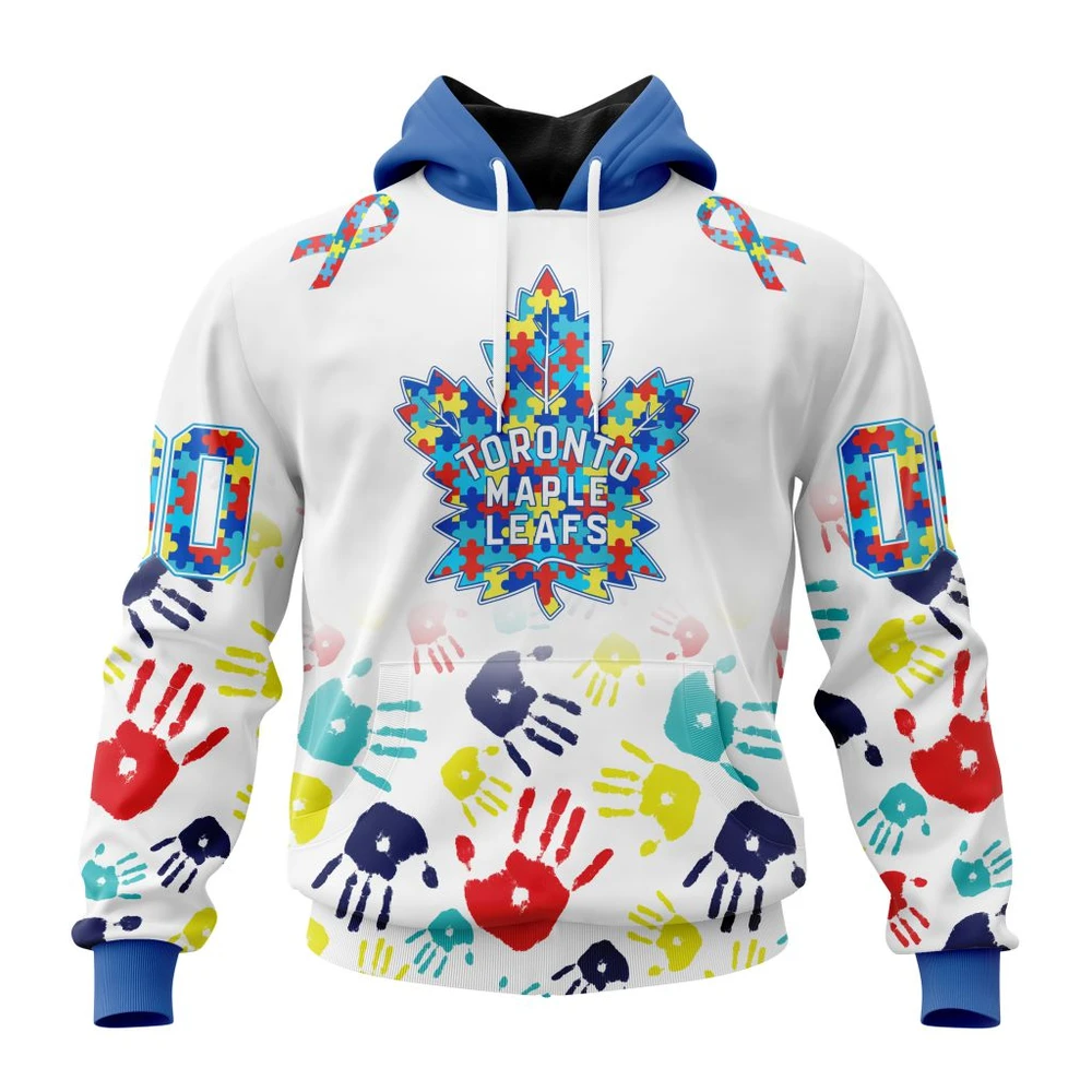 Hoodie NHL Toronto Maple Leafs Special Autism Awareness Design St2203 QTNHL080524A2494HD