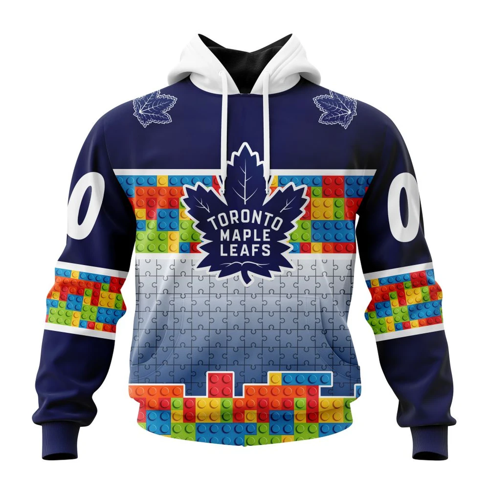 Hoodie NHL Toronto Maple Leafs Special Autism Awareness Design V2301 QTNHL080524A2227HD