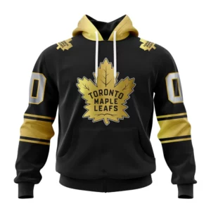Hoodie NHL Toronto Maple Leafs Special Black And Gold Design St2401 QTNHL080524A759HD