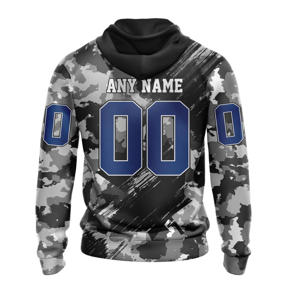 Hoodie NHL Toronto Maple Leafs Special Camo Armed Forces Design St2301 QTNHL080524A2166HD - Image 2