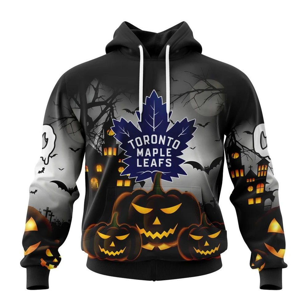 Hoodie NHL Toronto Maple Leafs Special Design For Halloween St2302 QTNHL080524A243HD